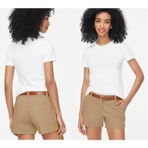 J.Crew Factory | NWT 3.5" Classic Chino Short For Women in cashew | Sz 4